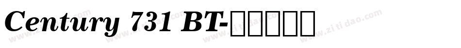 Century 731 BT字体转换